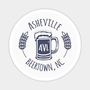 Beertown Asheville, NC - GreyBlue G 03 Magnet